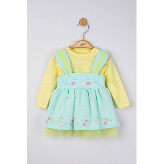Set rochita cu bluzita pentru fetite Cirese, Tongs baby (Culoare: Galben, Marime: 18-24 Luni) JEMtgs_4212_7