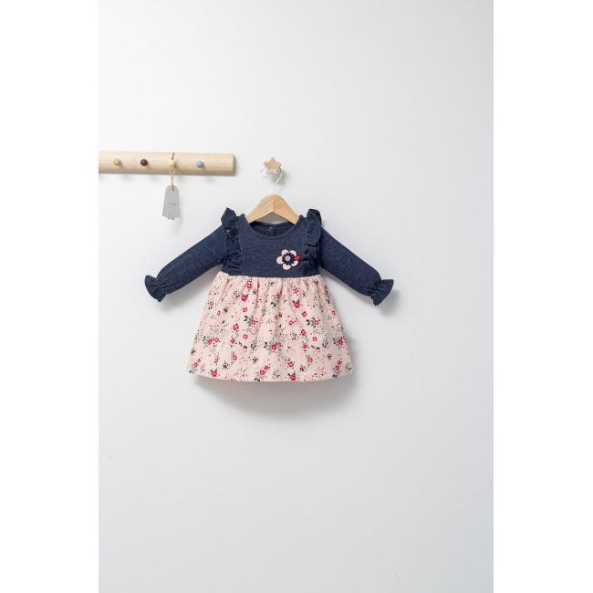 Rochita de fetita Milena, Tongs baby (Culoare: Bleumarine, Marime: 6-9 luni) JEMtgs_3819_8