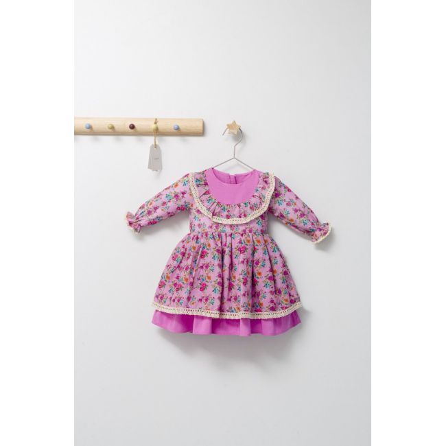 Rochita de fetita Mira, Tongs baby (Culoare: Roz, Marime: 6-9 luni) JEMtgs_3821_8