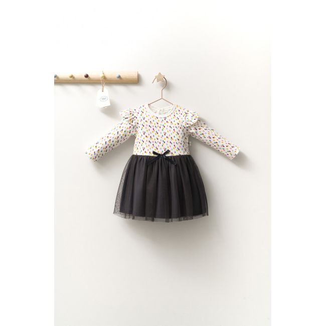 Rochita eleganta cu tulle pentru fetite Monster, Tongs baby (Culoare: Negru, Marime: 12-18 Luni) JEMtgs_4417-1