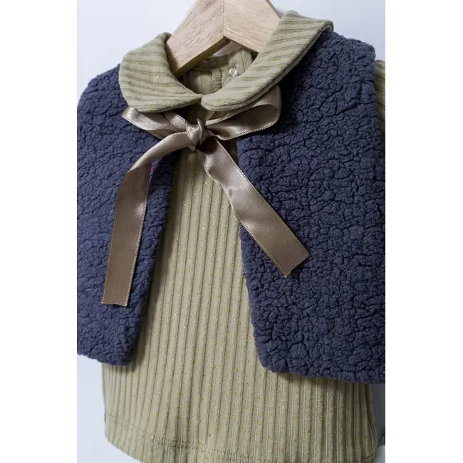 Set 3 piese: fustita, bluzita si vestuta eleganta pentru bebelusi Fun Penguin, Tongs baby (Culoare: Gri, Marime: 9-12 luni) JEMtgs_4562-7