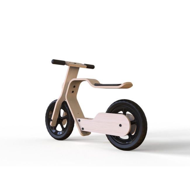 Bicicleta din lemn natural fara pedale RideMe MamaToyz JEMMtyz_RideMe