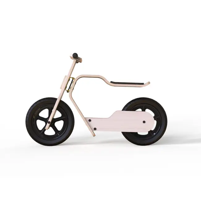 Bicicleta din lemn natural fara pedale RideMe MamaToyz JEMMtyz_RideMe