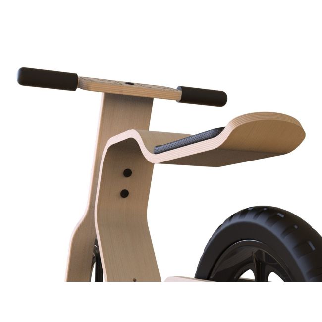 Bicicleta din lemn natural fara pedale RideMe MamaToyz JEMMtyz_RideMe
