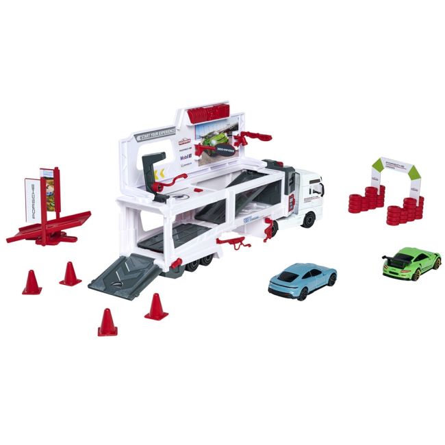 Camion majorette man tgx porsche experience cu 2 masinute hubs212053304