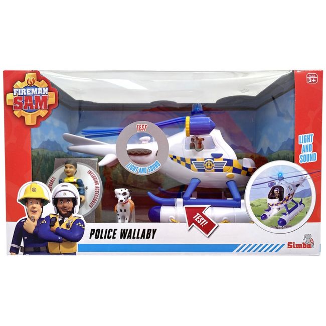 Elicopter simba fireman sam police wallaby cu figurina hubs109252537038