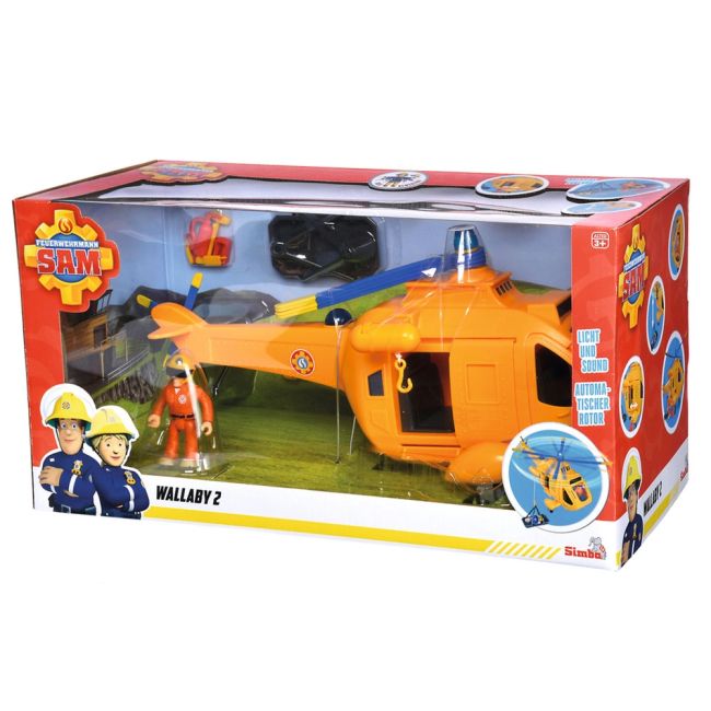 Elicopter simba fireman sam wallaby ii cu figurina si accesorii hubs109252576038