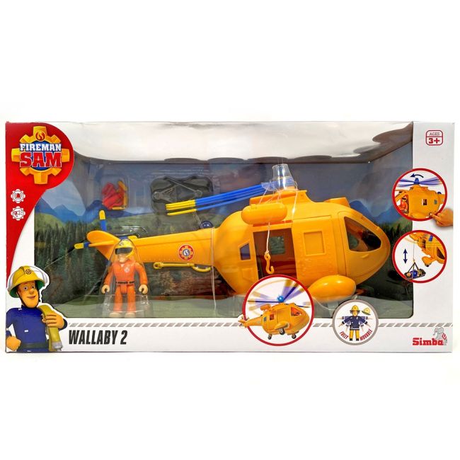 Elicopter simba fireman sam wallaby ii cu figurina si accesorii hubs109252576038