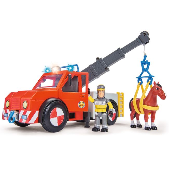 Masina de pompieri simba fireman sam phoenix cu figurina si cal hubs109252575038