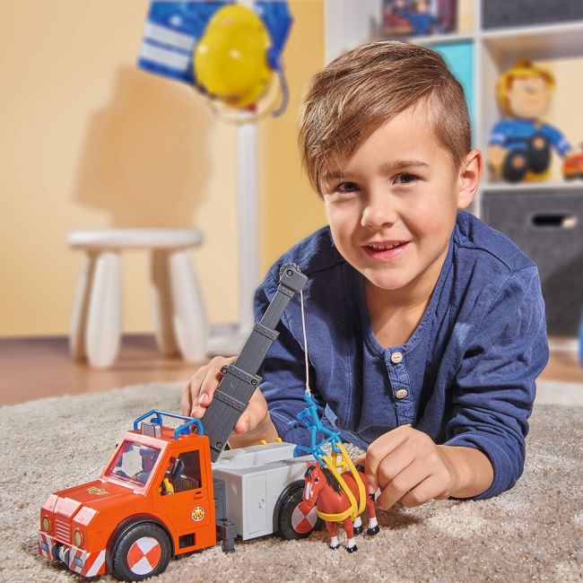 Masina de pompieri simba fireman sam phoenix cu figurina si cal hubs109252575038