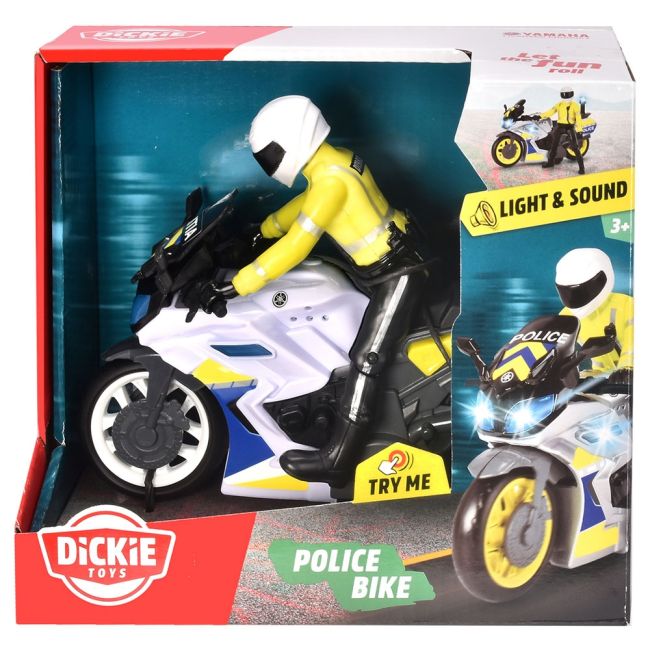 Motocicleta de politie dickie toys yamaha police bike hubs203712018028