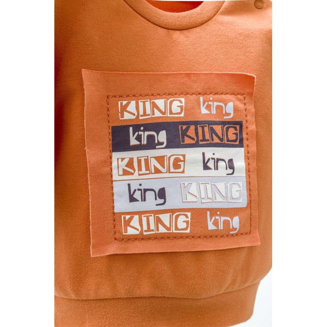 Set 2 piese cu bluzita si pantalonasi cu buzunare King, Tongs baby (Culoare: Galben, Marime: 6-9 luni) JEMtgs_4473_6