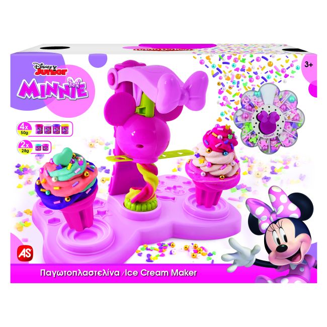 MASINA DE INGHETATA DE PLASTILINA MINNIE CU DECORATIUNI COLORATE VIV1045-03595
