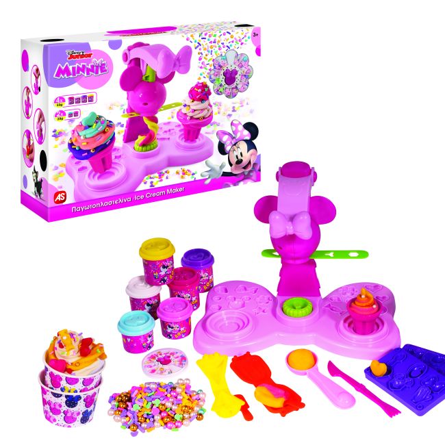 MASINA DE INGHETATA DE PLASTILINA MINNIE CU DECORATIUNI COLORATE VIV1045-03595