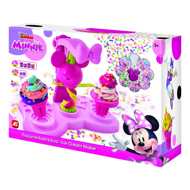 MASINA DE INGHETATA DE PLASTILINA MINNIE CU DECORATIUNI COLORATE VIV1045-03595