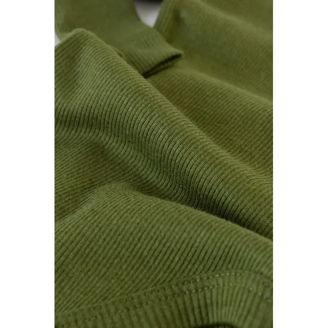 Set 3 piese: body cu maneca lunga, panataloni lungi si caciulita din bumbac organic si modal - Verde, Baby Cosy (Marime: 3-6 Luni) JEMBC-CSYM22512-3