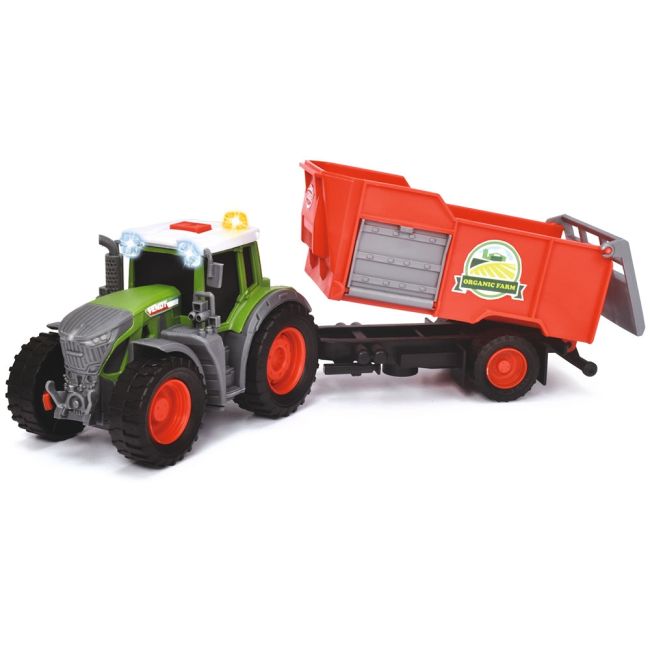 Tractor dickie toys fendt farm cu remorca hubs203734001