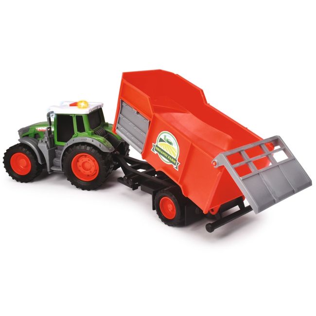 Tractor dickie toys fendt farm cu remorca hubs203734001