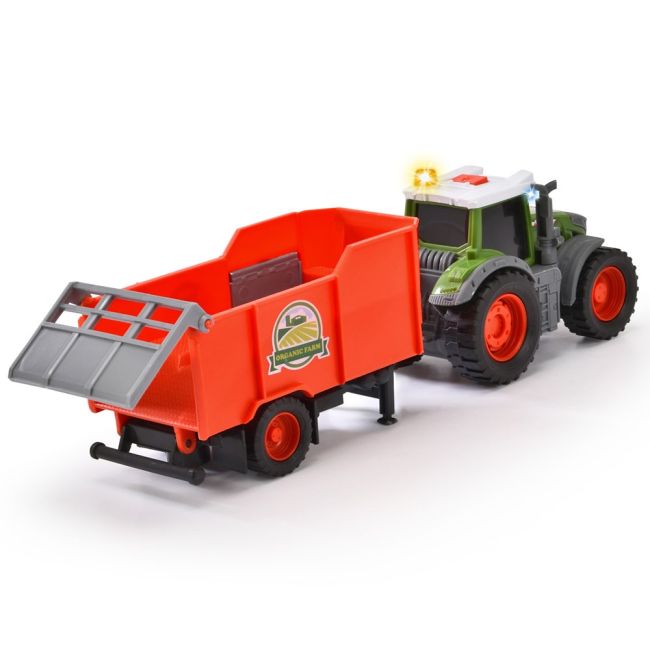 Tractor dickie toys fendt farm cu remorca hubs203734001