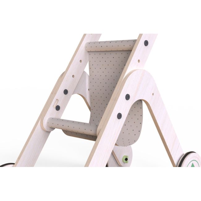 Carucior pentru papusi si antepremergator din lemn 2 in 1 MamaToyz JEMMtyz_stroller