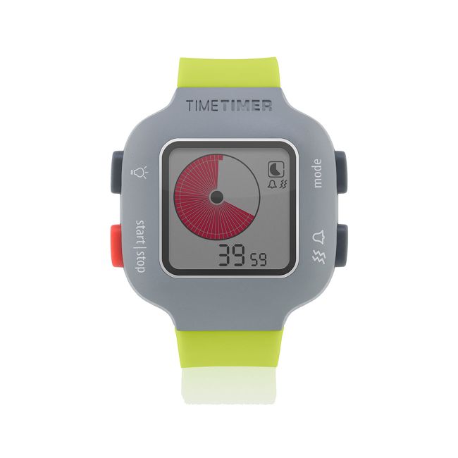 Ceas temporizator de mana Time Timer Watch Plus Youth, verde lime, Robo KDGJAC5022GR