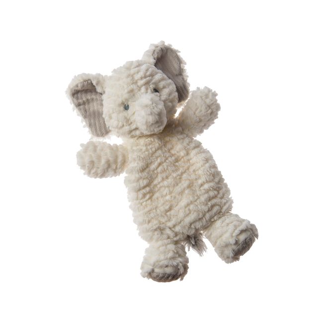 Jucarie plus doudou, Elefant african, alb, 33 cm, +0 luni,  Mary Meyer KDGMR42055