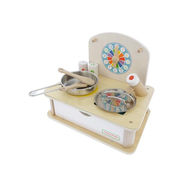Mini- Bucatarie de jucarie, din lemn, +3 ani, Masterkidz KDGMK05267