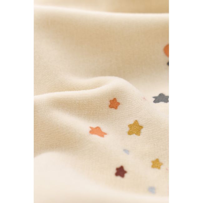 Salopeta Curcubeu cu maneca lunga si botosei din 80%bumbac organic si 20% poliester - Crem, Baby Cosy (Marime: 6-9 luni) JEMBC-CSYK6001-6