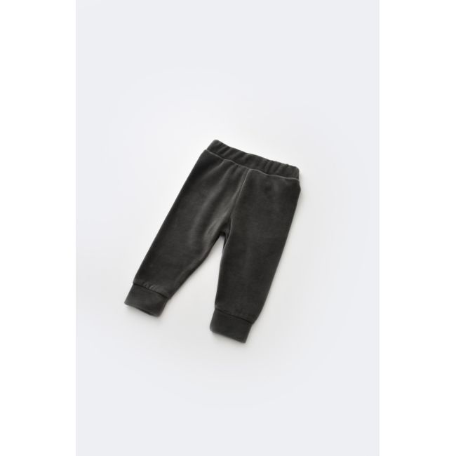 Set Curcubeu cu bluzita cu maneca lunga si panataloni lungi din 80%bumbac organic si 20% poliester - Antracit, Baby Cosy (Marime: 6-9 luni) JEMBC-CSYK6007-6
