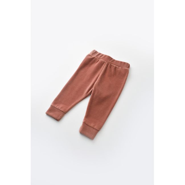 Set Curcubeu cu bluzita cu maneca lunga si panataloni lungi din 80%bumbac organic si 20% poliester - Caramiziu, Baby Cosy (Marime: 12-18 Luni) JEMBC-CSYK6009-12