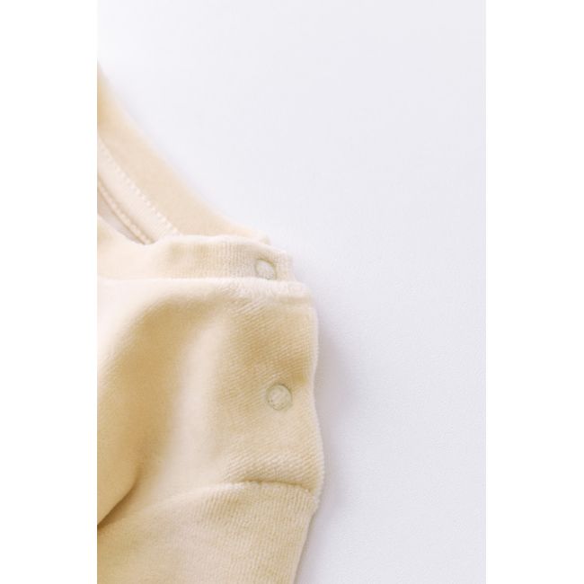 Set Curcubeu cu bluzita cu maneca lunga si panataloni lungi din 80%bumbac organic si 20% poliester - Crem, Baby Cosy (Marime: 9-12 luni) JEMBC-CSYK6006-9