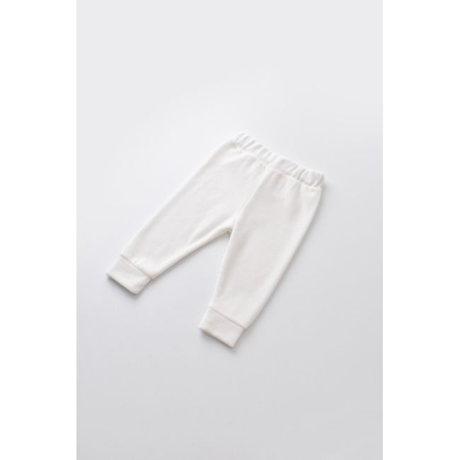 Set Curcubeu cu bluzita cu maneca lunga si panataloni lungi din 80%bumbac organic si 20% poliester - Ecru, Baby Cosy (Marime: 18-24 Luni) JEMBC-CSYK6005-18