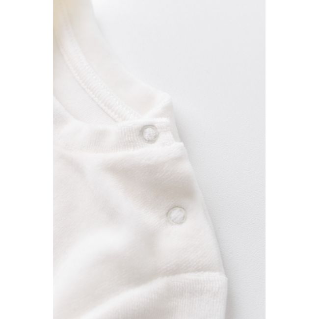 Set Curcubeu cu bluzita cu maneca lunga si panataloni lungi din 80%bumbac organic si 20% poliester - Ecru, Baby Cosy (Marime: 3-6 Luni) JEMBC-CSYK6005-3