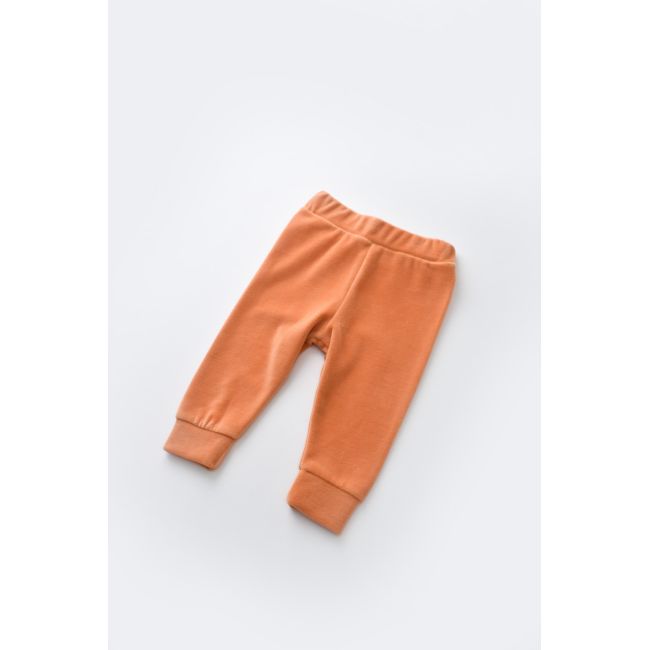 Set Curcubeu cu bluzita cu maneca lunga si panataloni lungi din 80%bumbac organic si 20% poliester - Portocaliu, Baby Cosy (Marime: 18-24 Luni) JEMBC-CSYK6008-18