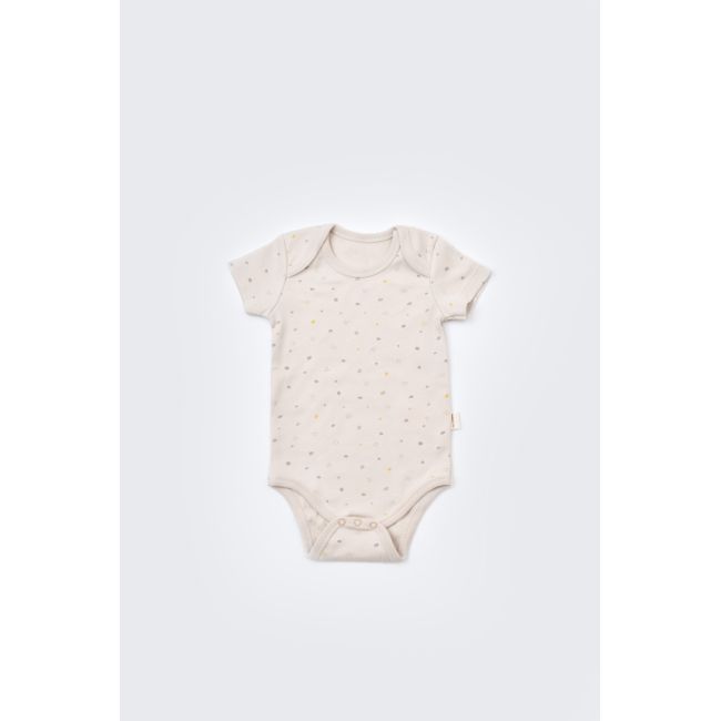Set de 10 piese pentru nou nascut - 100% bumbac organic - Crem cu buline, Baby Cosy JEMBC-CSY5110