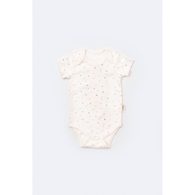 Set de 10 piese pentru nou nascut - 100% bumbac organic - Ecru cu buline, Baby Cosy JEMBC-CSY5109