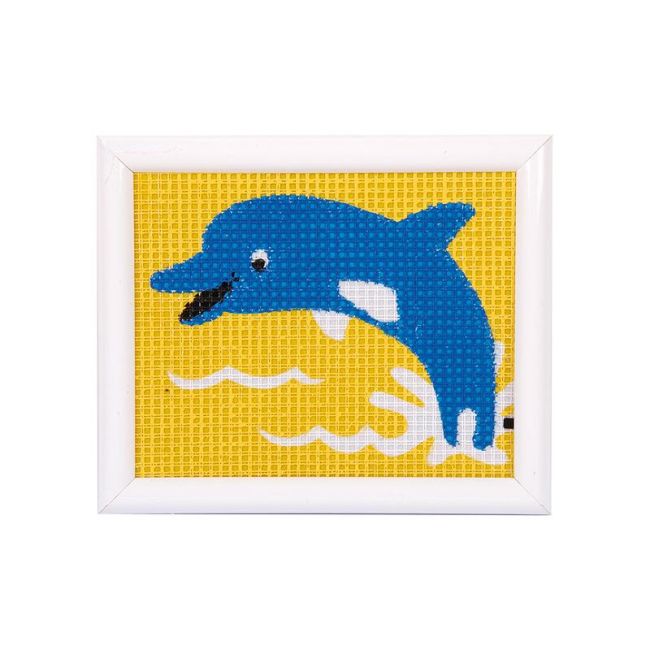 Kit creativ coasere in cruce Delfin, Kits4Kids KDGPN-0009578