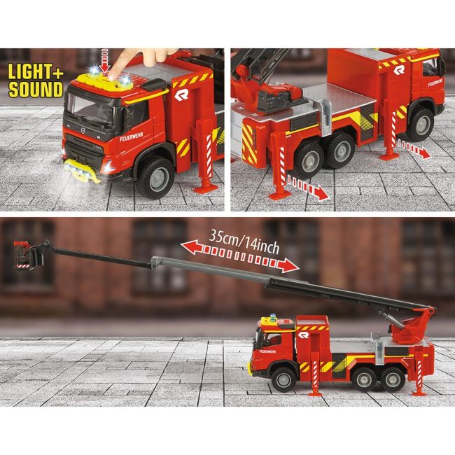 Masina de pompieri majorette volvo fire engine hubs213713000038