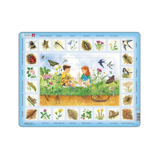 Puzzle maxi La campie, orientare tip vedere, 48 de piese, Larsen, engleza KDGLS-NA1-GB