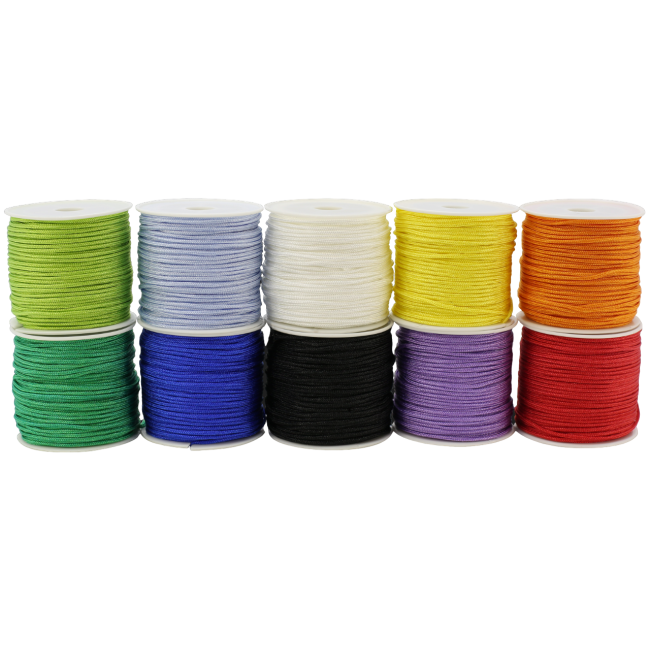 Set 10 bobine snur colorat diam 1.5 mm - okelfc2017