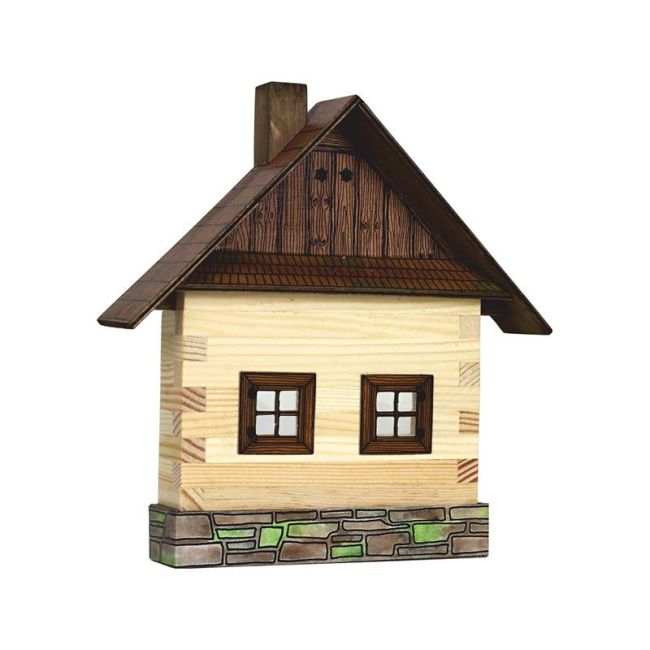 Set Cabana din lemn decorativa pentru perete, Walachia KDGWLWK2B