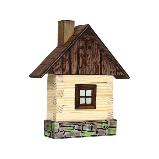 Set Cabanuta din lemn decorativa pentru perete, Walachia KDGWLWK1C