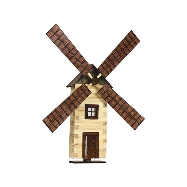 Set Moara de vant din lemn decorativa pentru perete, Walachia KDGWLWK15B