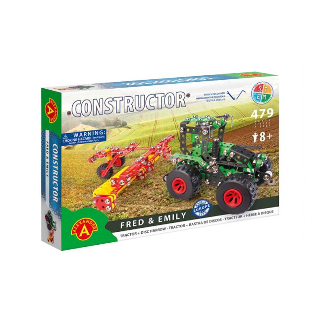 Set constructie 479 piese metalice Constructor-Fred & Emily, +8 ani Alexander KDGAXCONS-2166