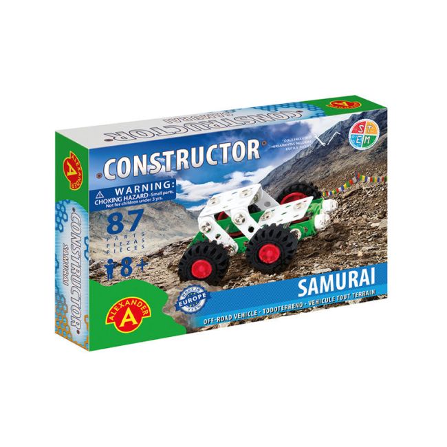Set constructie 87 piese metalice Constructor-Samurai Offi Road, +8 ani Alexander KDGAXCONS-1606