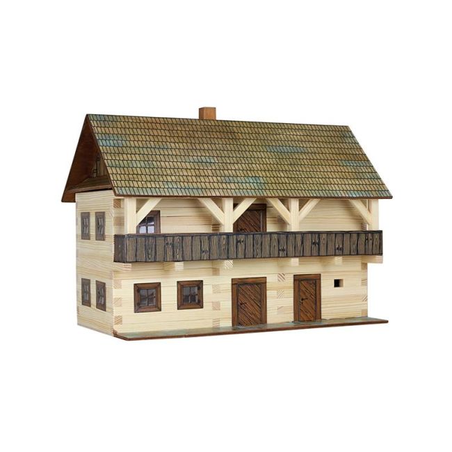 Set constructie arhitectura Casa magistratului, 298 piese din lemn, Walachia KDGWLMK05