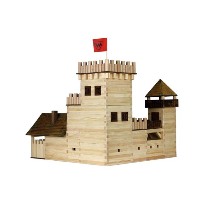 Set constructie arhitectura Castel, 607 piese din lemn, Walachia KDGWLMK19