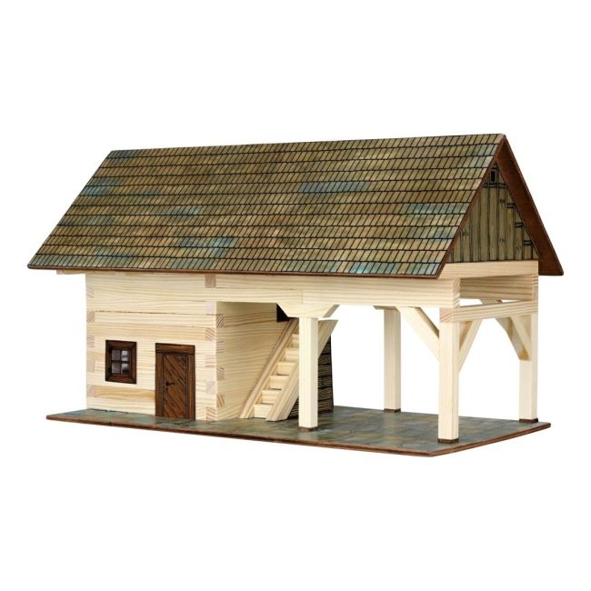 Set constructie arhitectura Sopron, 131 piese din lemn, Walachia KDGWLMK17