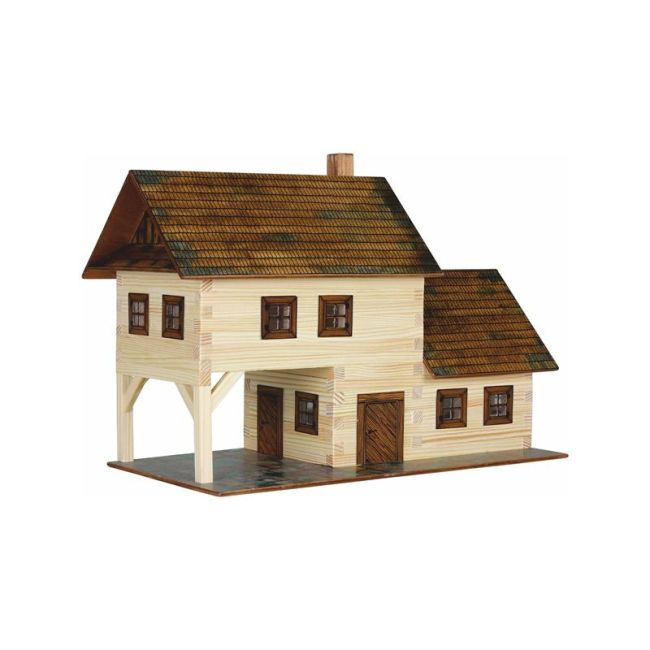 Set constructie arhitectura Taverna, 213 piese din lemn, Walachia KDGWLMK13