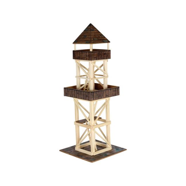 Set constructie arhitectura Turn de observatie, 124 piese din lemn, Walachia KDGWLMK04
